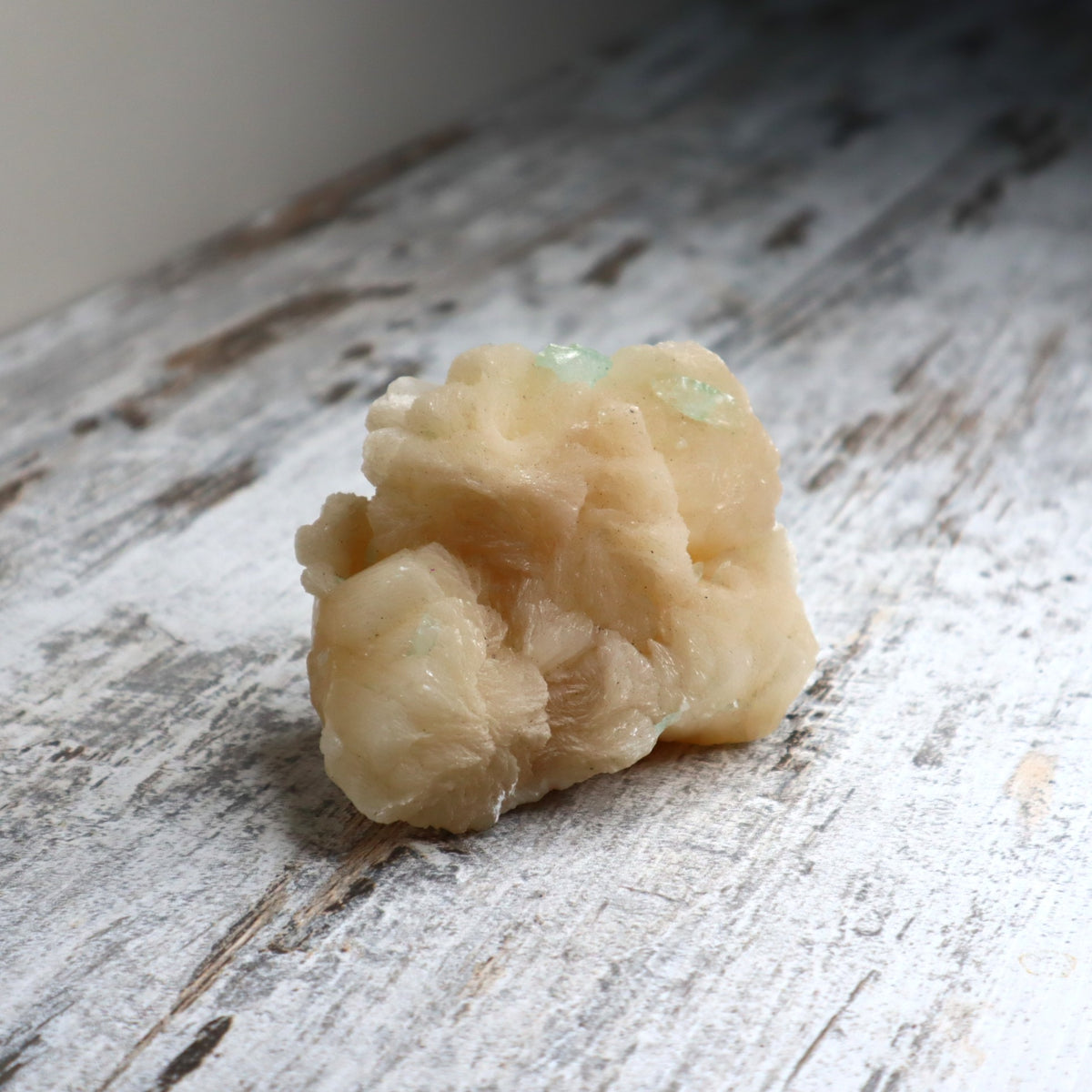 Green Apophyllite on Stilbite Cluster | Calm, Intuition &amp; Heart-Centred Clarity