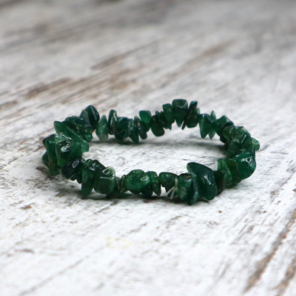 Green Aventurine Chip Bracelet | Luck, Opportunity & Heart Healing