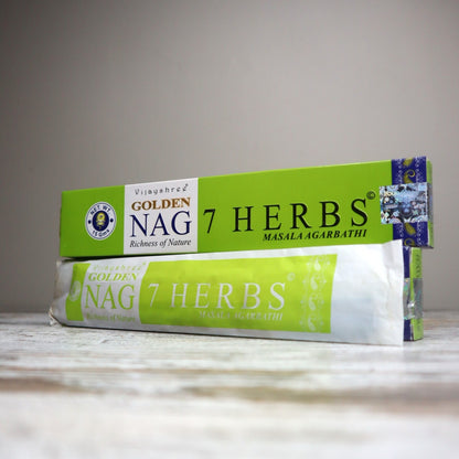 Golden Nag 7 HERBS Incense