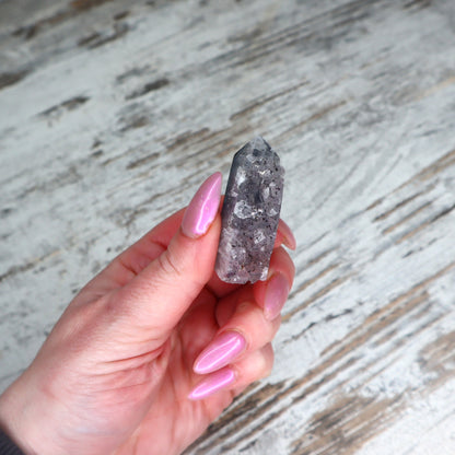 Icy Blue Druzy Agate Tower | Stillness + Inner Clarity