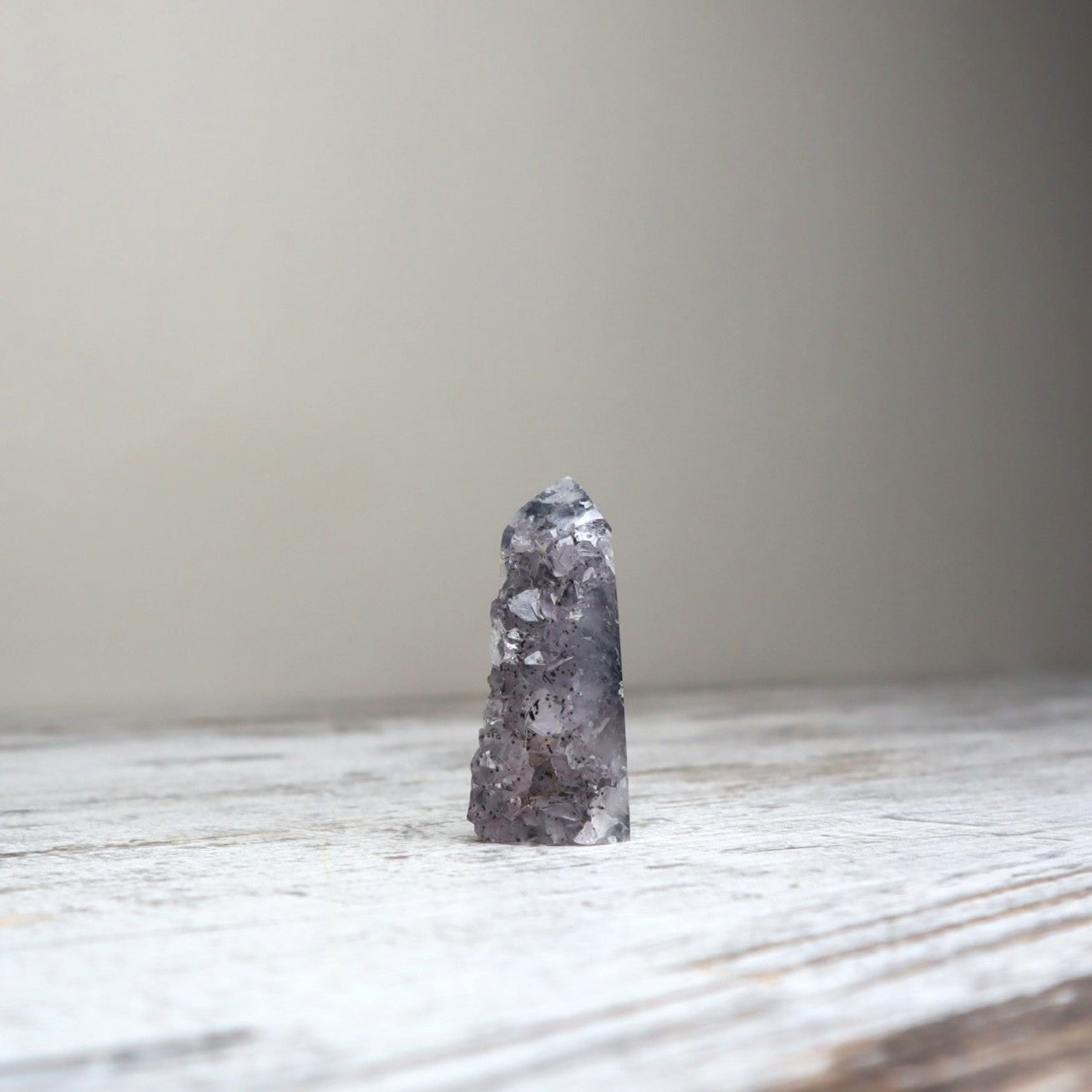 Icy Blue Druzy Agate Tower | Stillness + Inner Clarity
