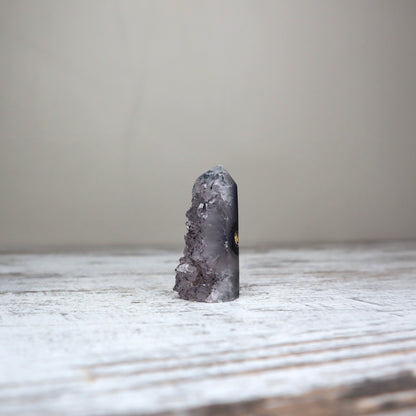 Icy Blue Druzy Agate Tower | Stillness + Inner Clarity