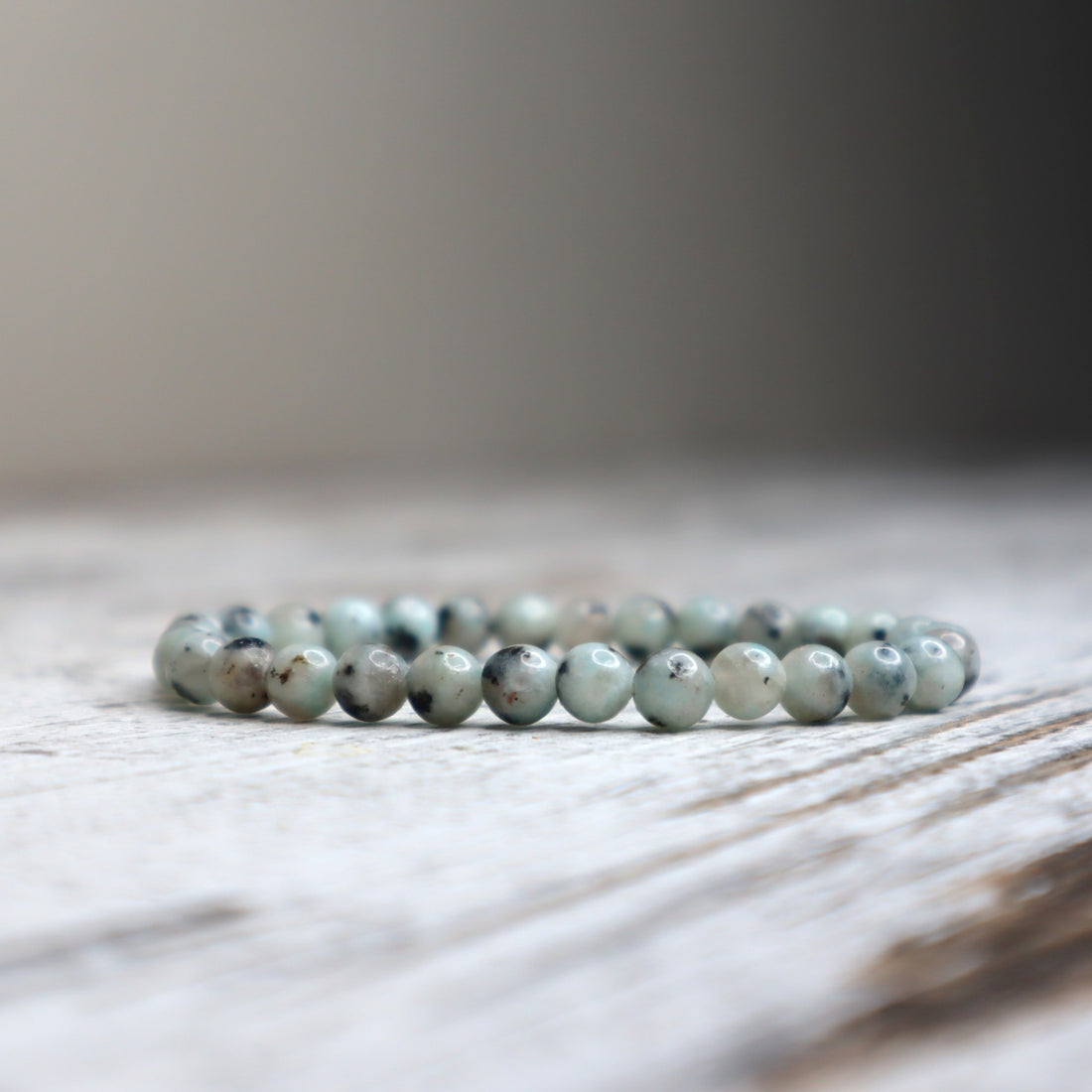 Kiwi Jasper Bead Bracelet | 6mm | Nurturing, Tranquillity &amp; Emotional Balance