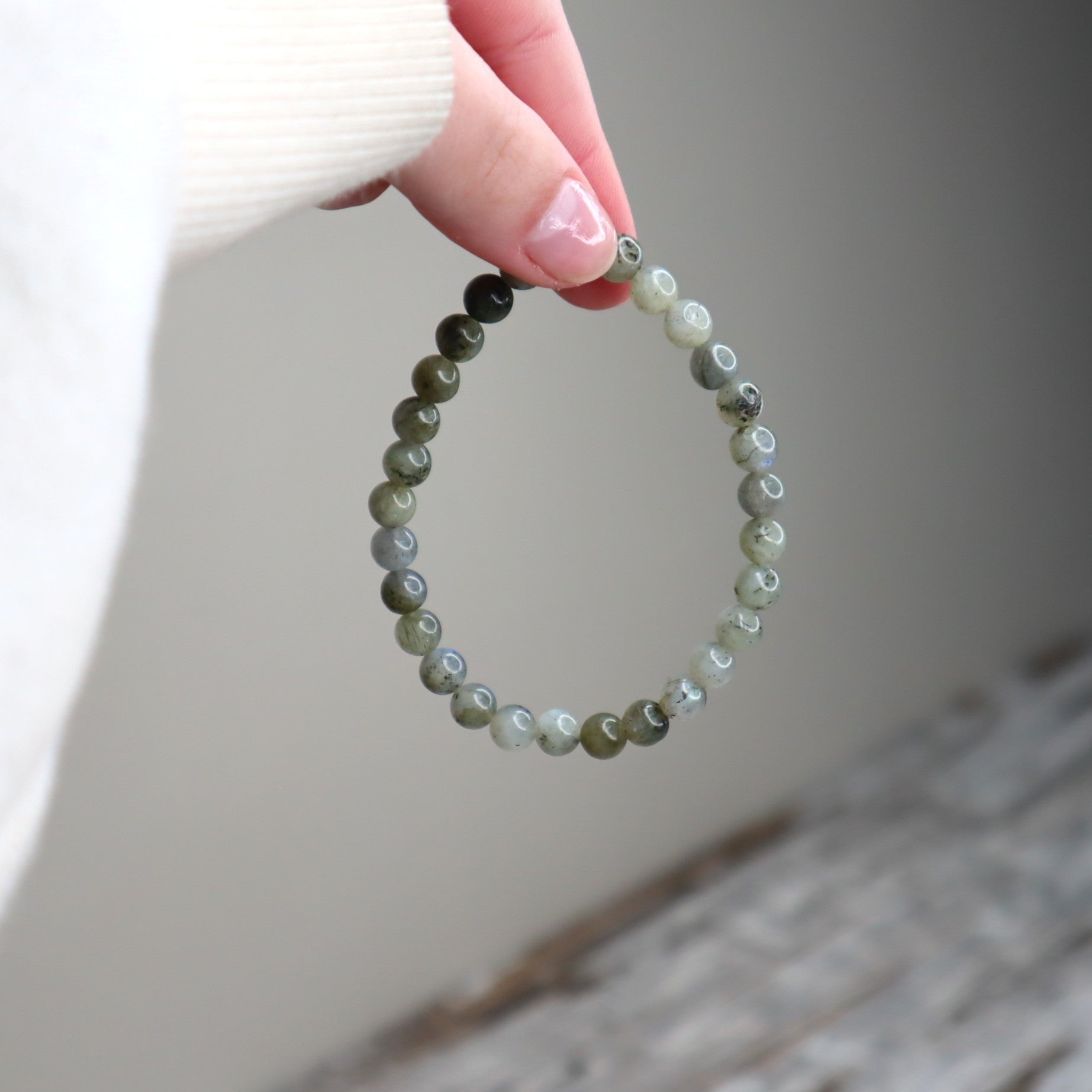 Labradorite Bead Bracelet | 6mm | Transformation, Intuition &amp; Protection