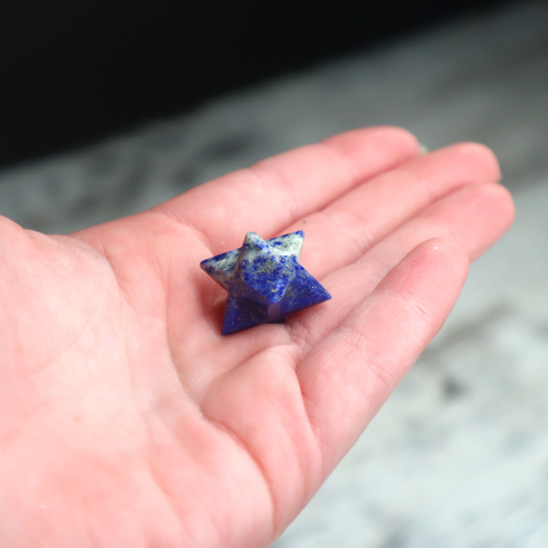 Lapis Lazuli Mini Merkaba | Protection, Intuition &amp; Spiritual Alignment
