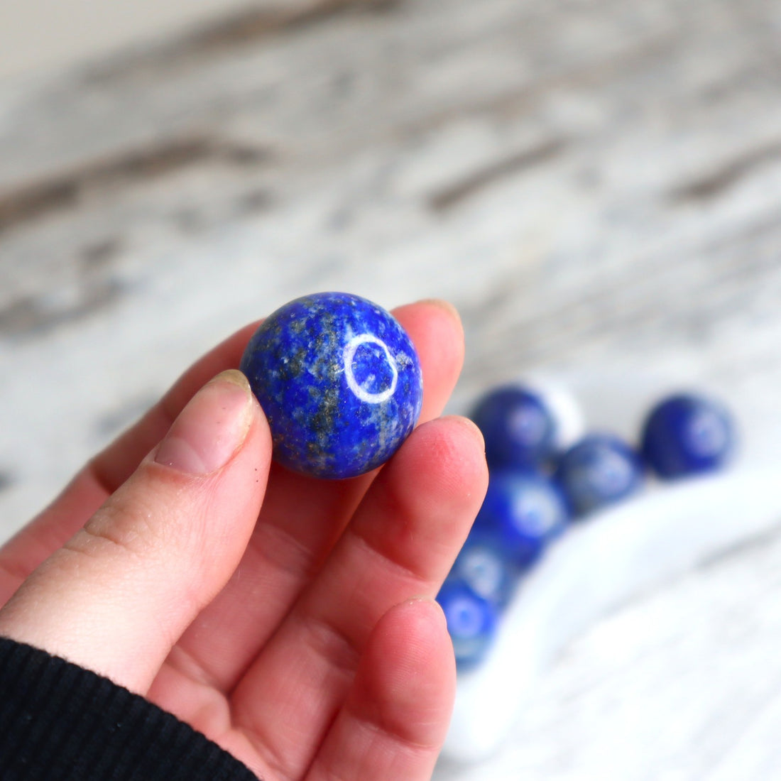 Lapis Lazuli Mini Sphere | Intuition, Truth &amp; Inner Wisdom