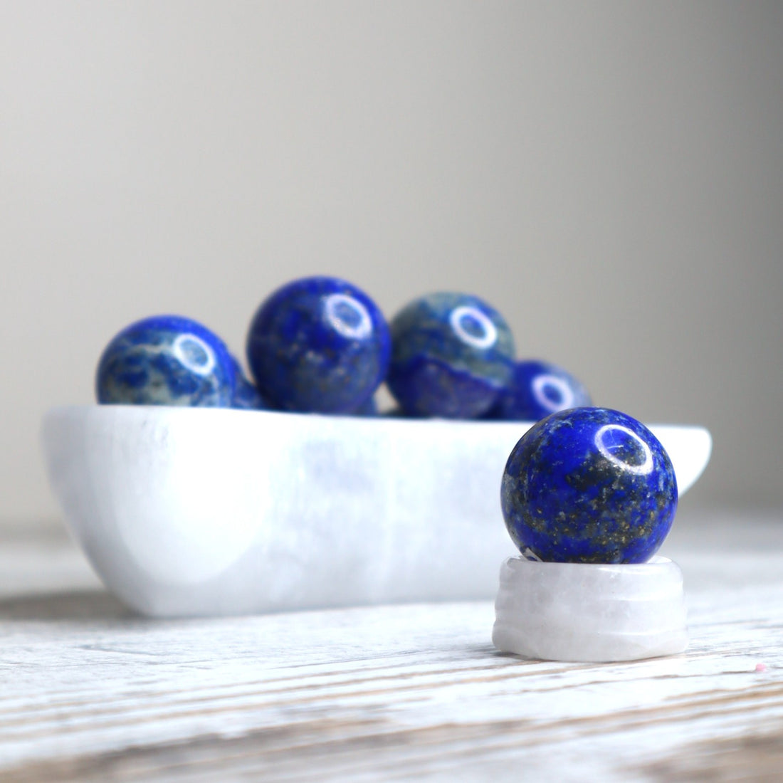 Lapis Lazuli Mini Sphere | Intuition, Truth &amp; Inner Wisdom