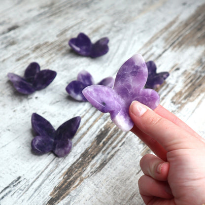 Lepidolite 3D Butterfly | Intuitively Chosen | Calm, Balance & Gentle Transformation