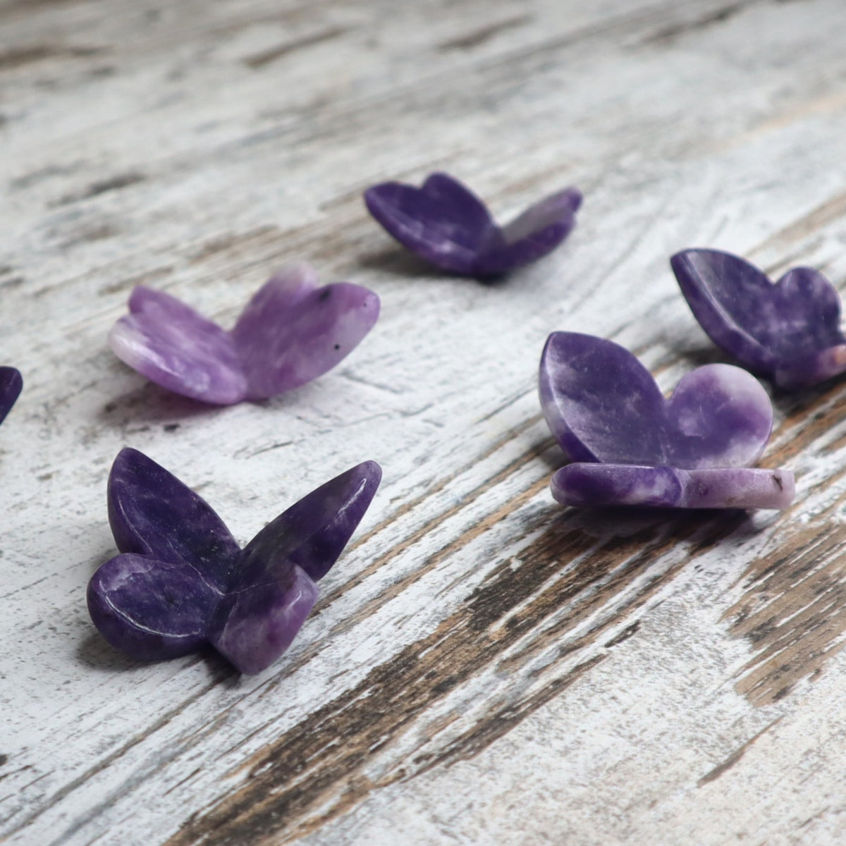 Lepidolite 3D Butterfly | Intuitively Chosen | Calm, Balance &amp; Gentle Transformation