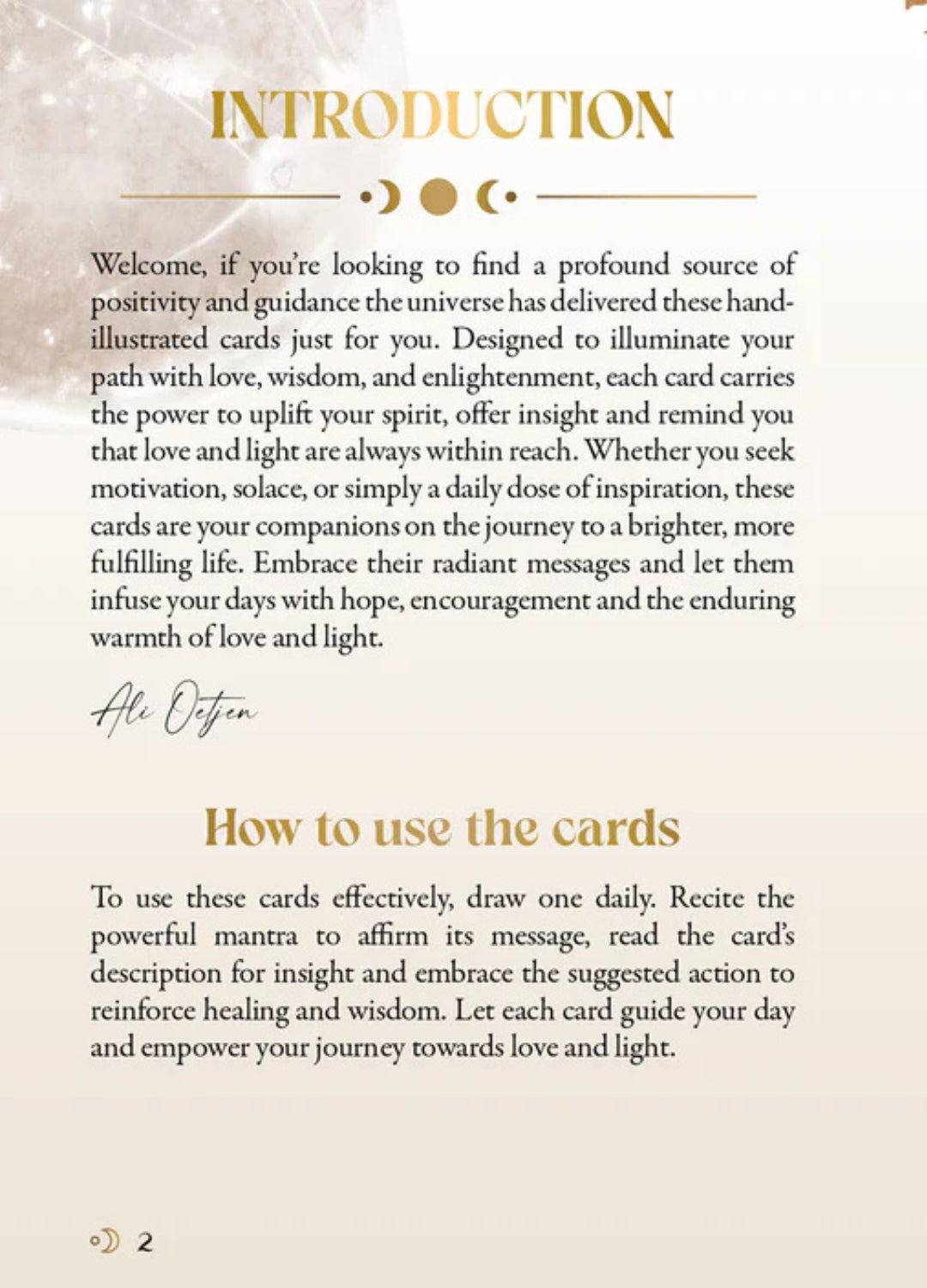 Love and Light Mantra Cards
