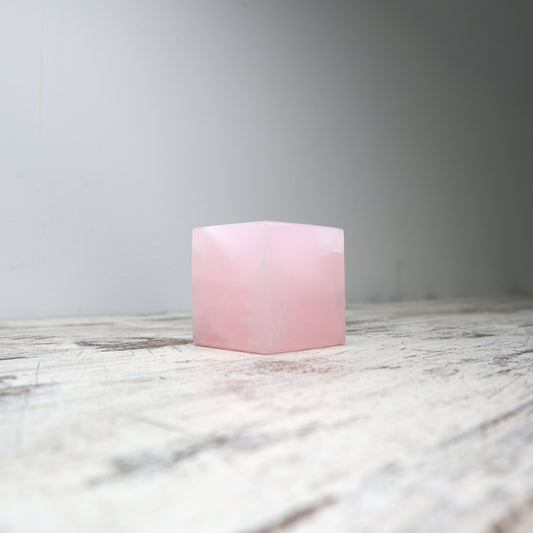 Mangano Calcite Cube | Heart Healing + Self-Love
