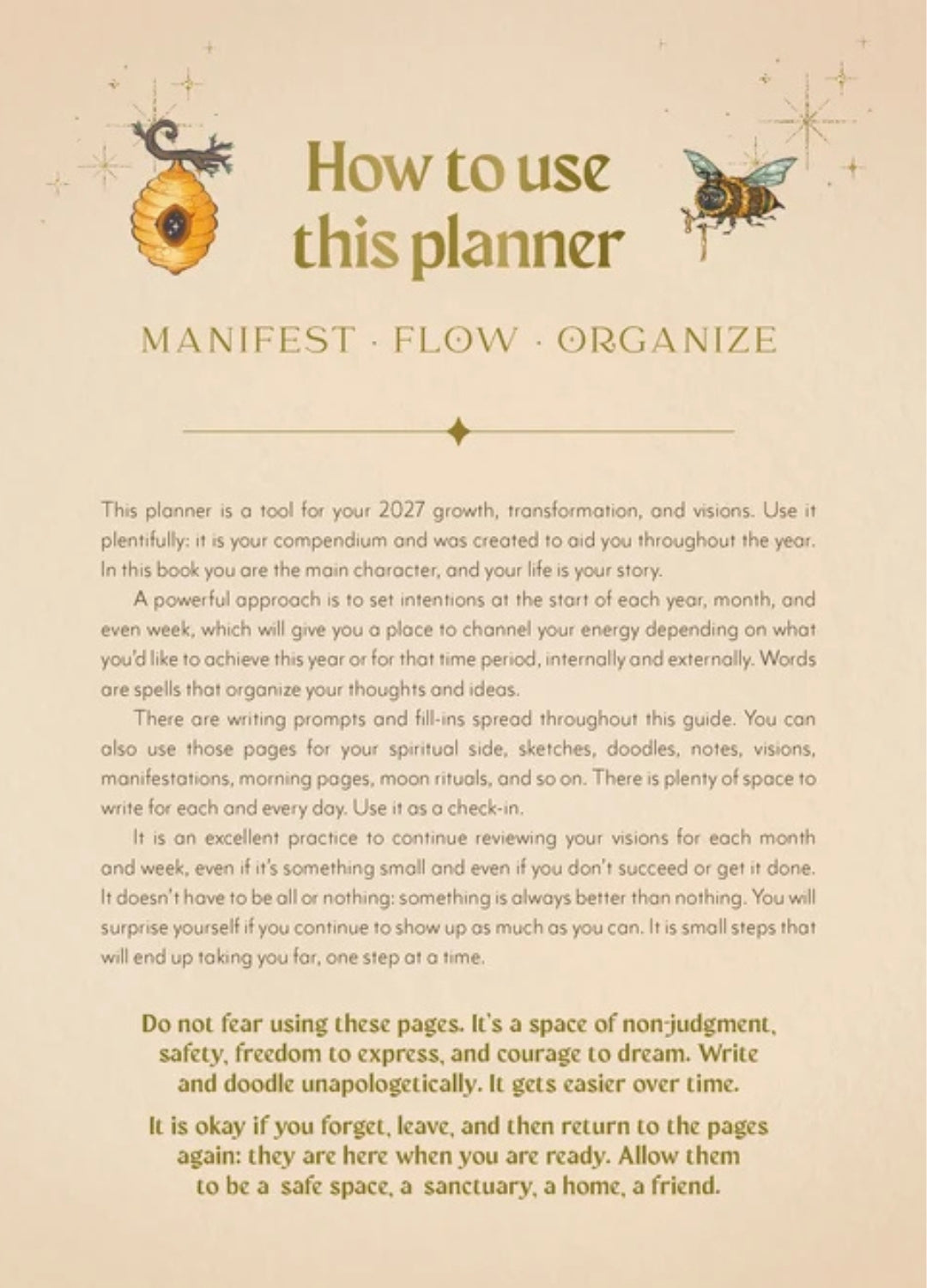 2027 Manifest Your Dreams Planner | Alexis Rakun