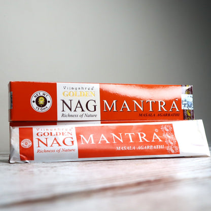 Golden Nag MANTRA Incense