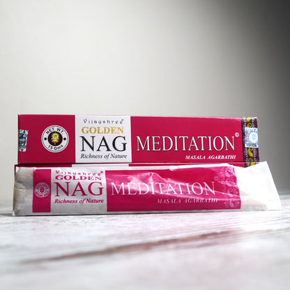 Golden Nag MEDITATION Incense