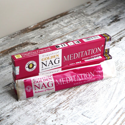 Golden Nag MEDITATION Incense