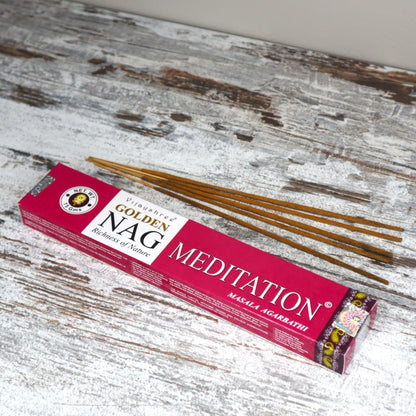 Golden Nag MEDITATION Incense