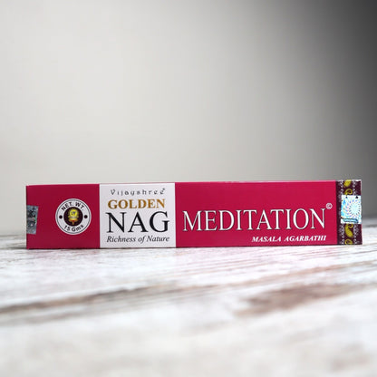 Golden Nag MEDITATION Incense