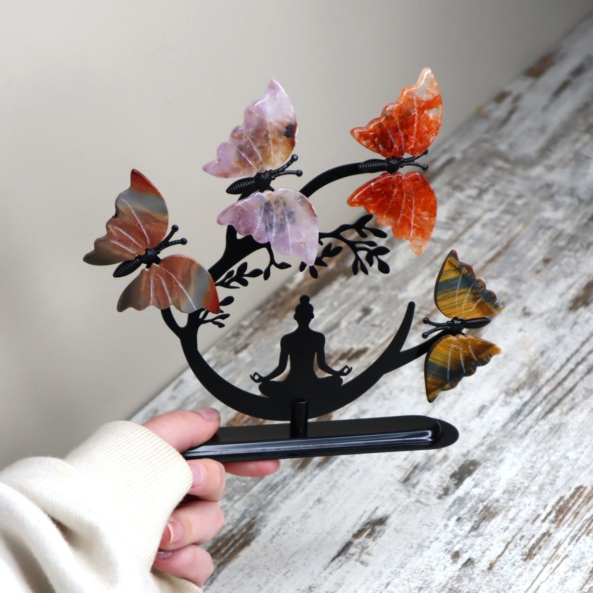 Meditation Butterfly Display | Harmony, Transformation &amp; Mindful Balance