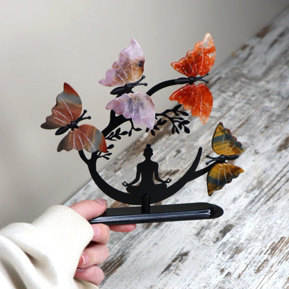 Meditation Butterfly Display | Harmony, Transformation & Mindful Balance