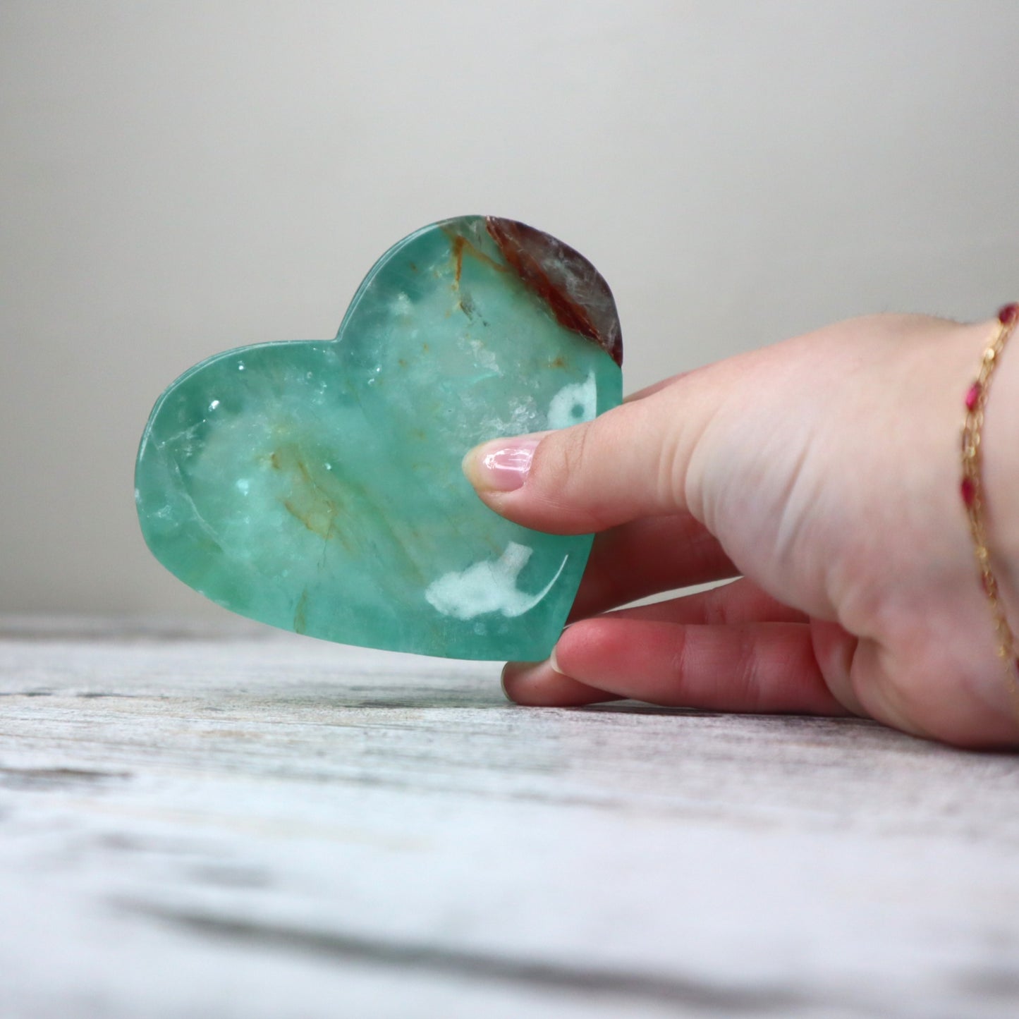 Fluorite Heart Shaped Bowl | Clarity, Focus & Energy Cleansing