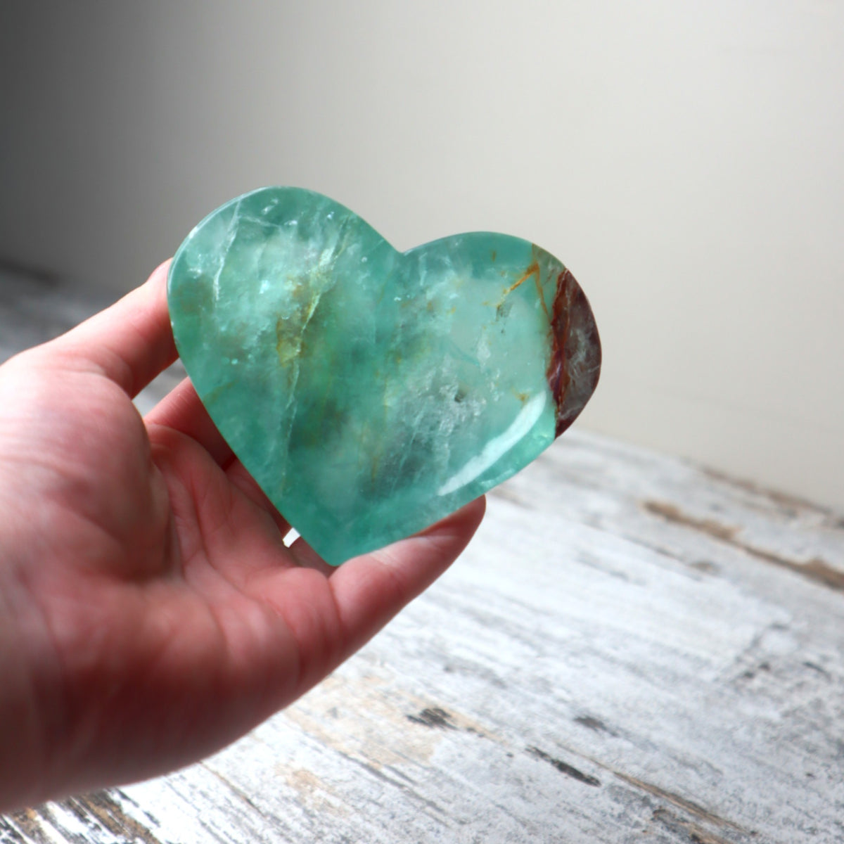 Fluorite Heart Shaped Bowl | Clarity, Focus &amp; Energy Cleansing