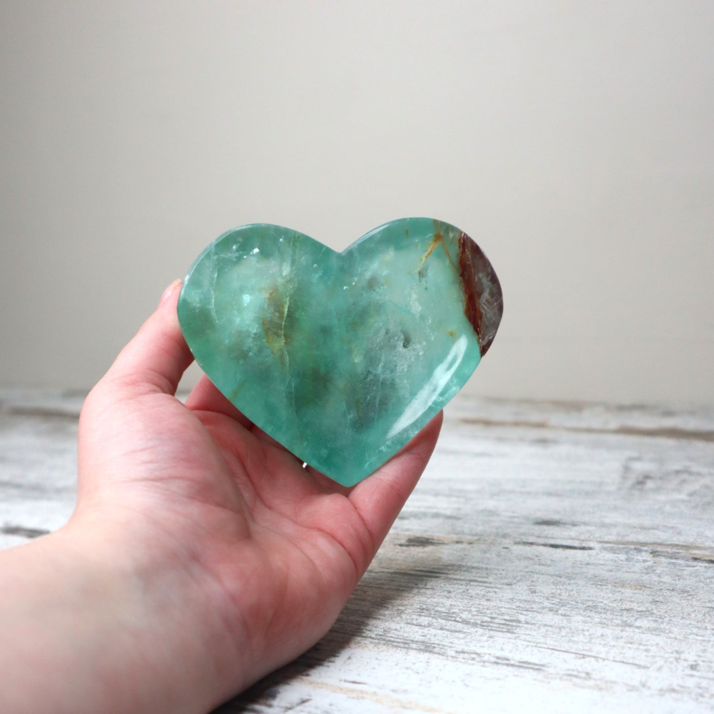 Fluorite Heart Shaped Bowl | Clarity, Focus & Energy Cleansing