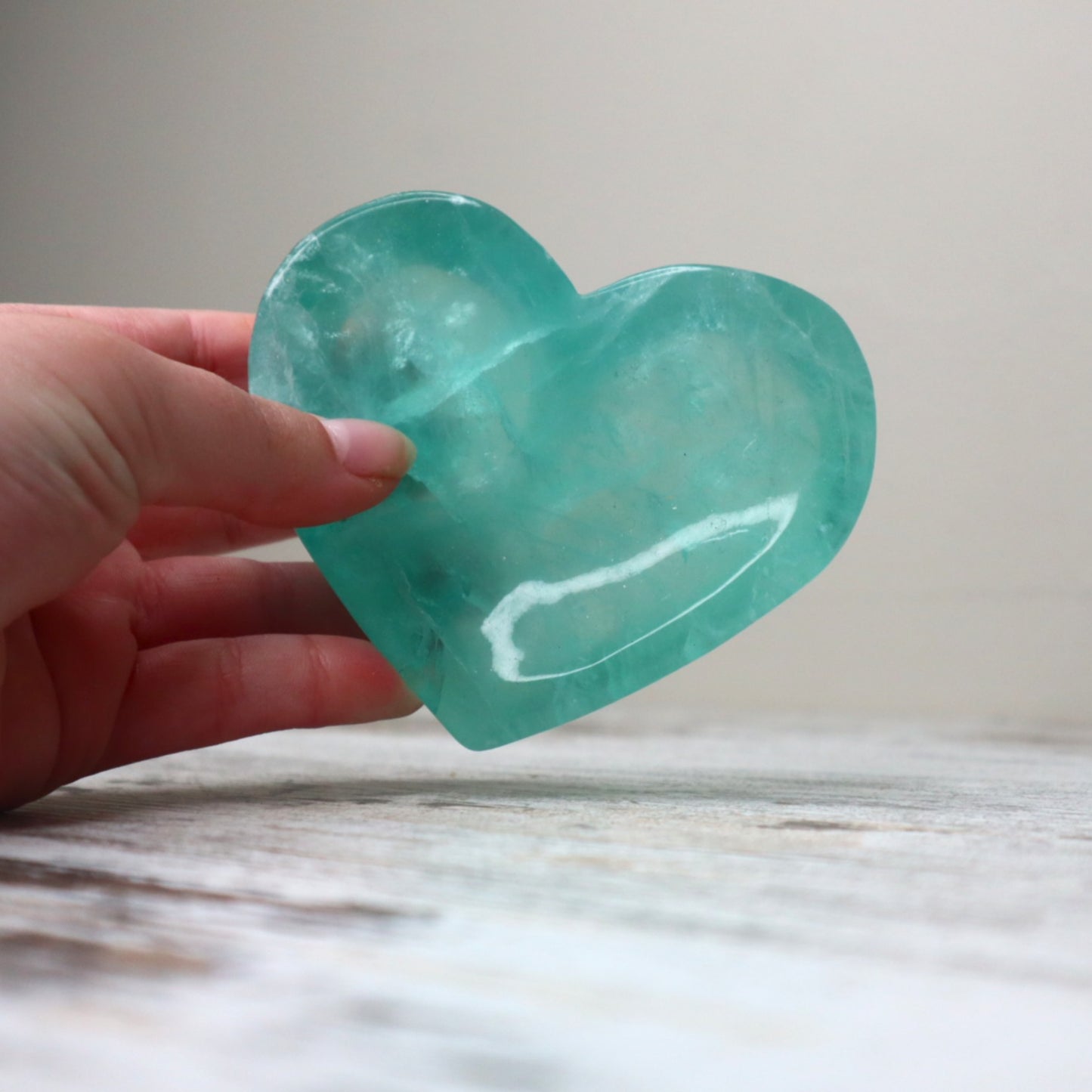 Fluorite Heart Shaped Bowl | Clarity, Focus & Energy Cleansing