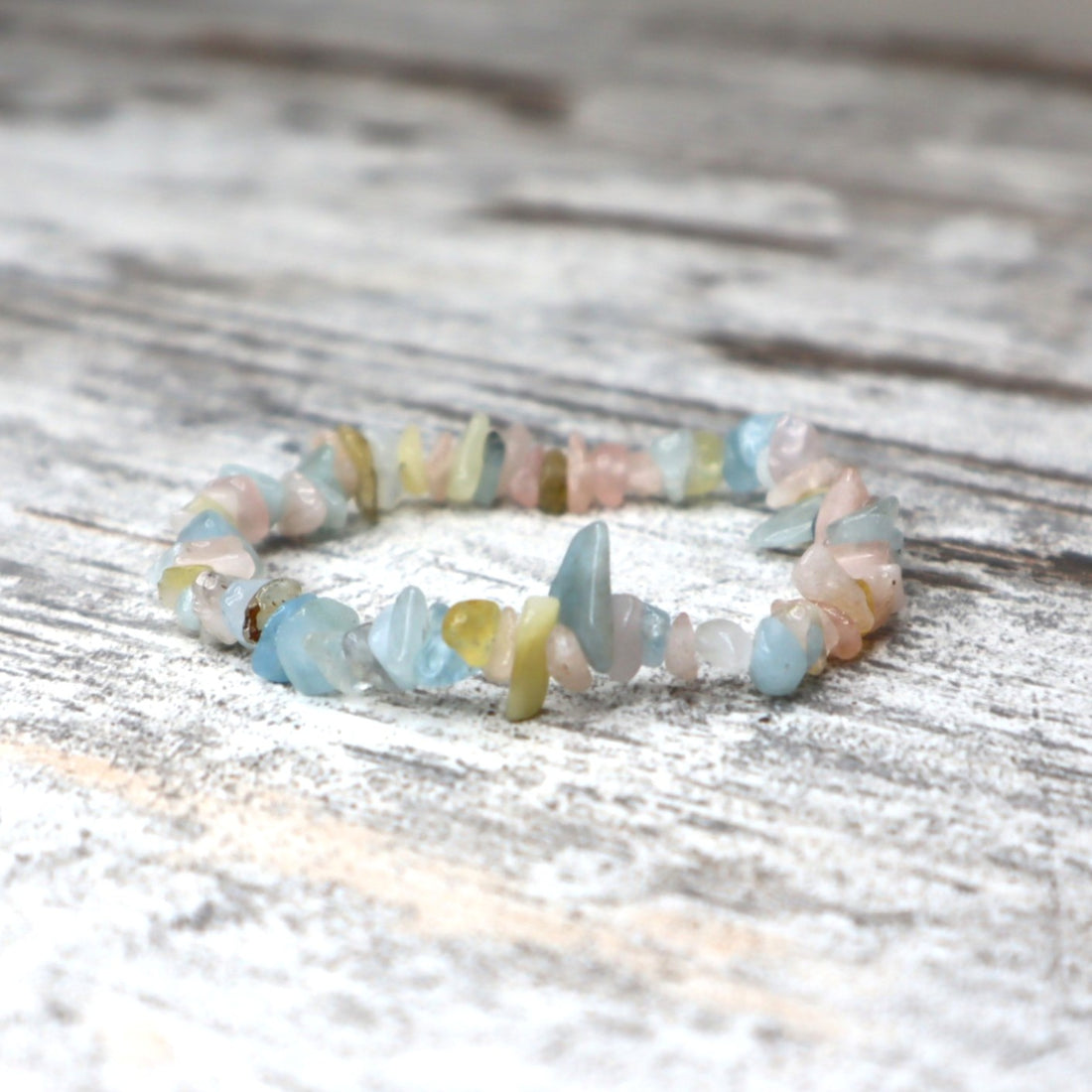 Morganite Chip Bracelet | Love, Compassion &amp; Heart Healing