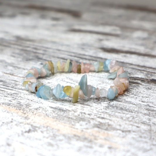 Morganite Chip Bracelet | Love, Compassion & Heart Healing