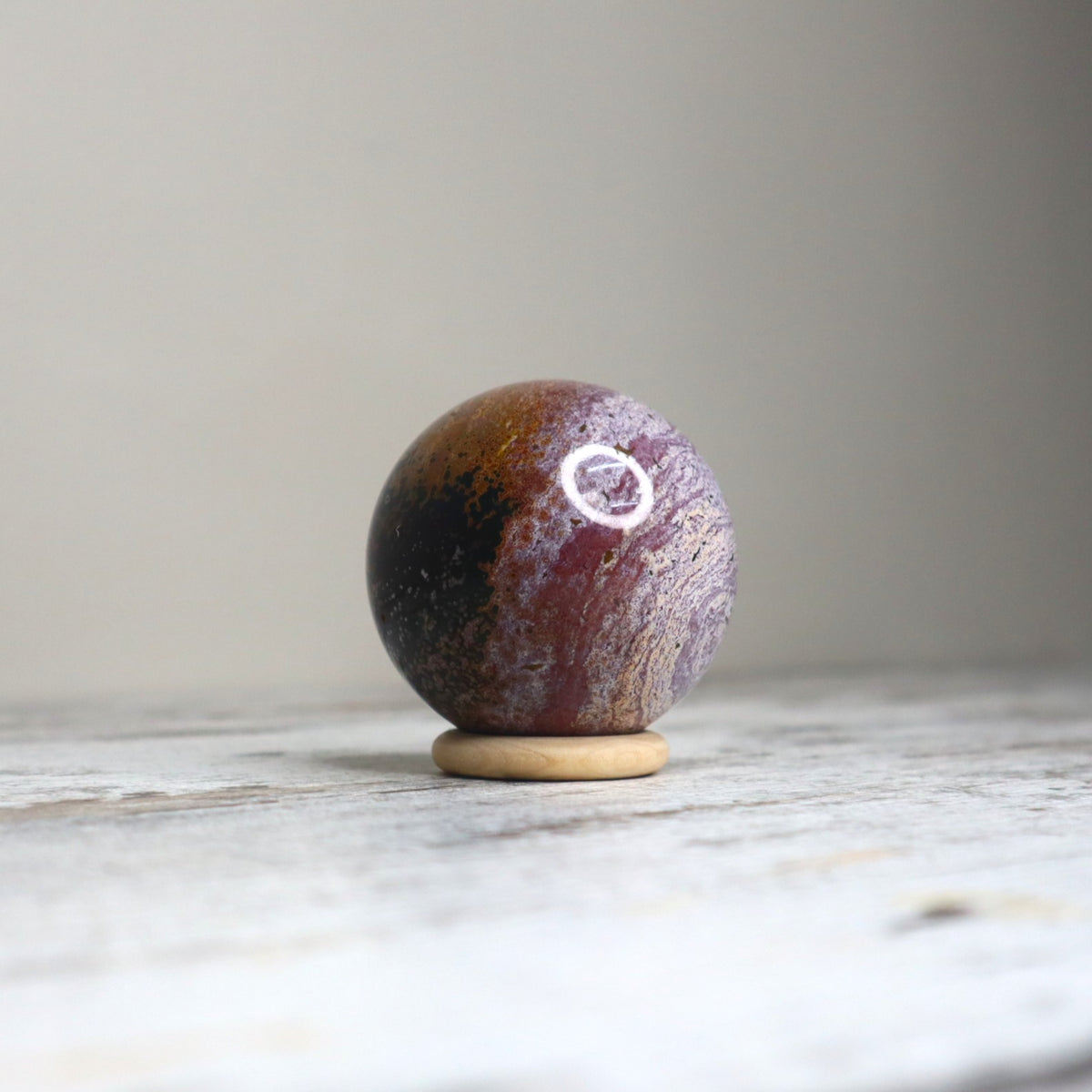 Ocean Jasper Sphere | Joy, Renewal &amp; Emotional Flow