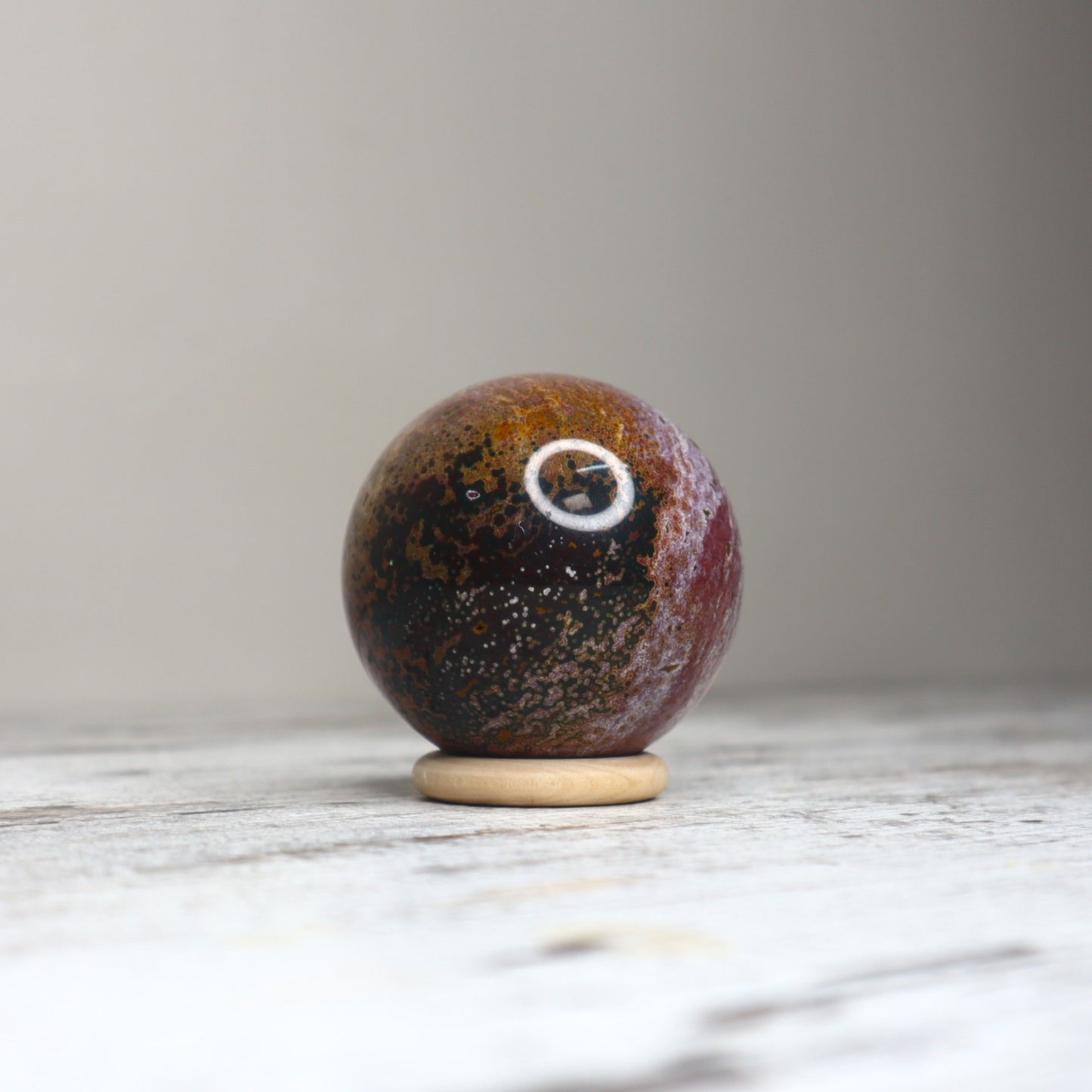 Ocean Jasper Sphere | Joy, Renewal & Emotional Flow