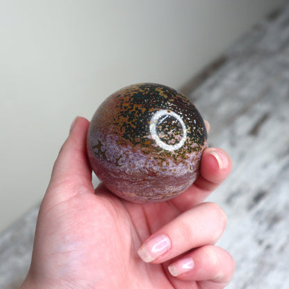 Ocean Jasper Sphere | Joy, Renewal & Emotional Flow