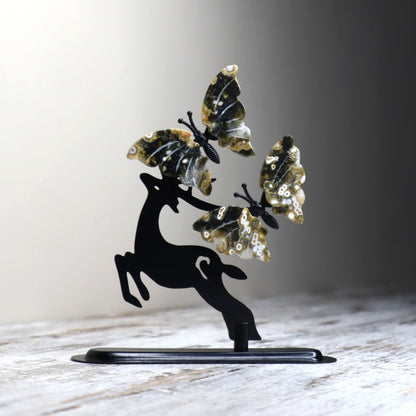 Ocean Jasper Butterfly Deer | Joy, Renewal & Transformation