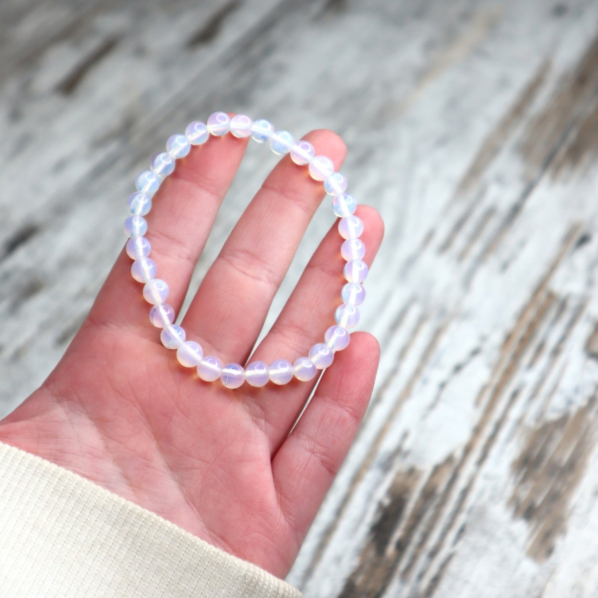 Opalite Bead Bracelet | 6mm | Calm, Clarity &amp; Gentle Transition