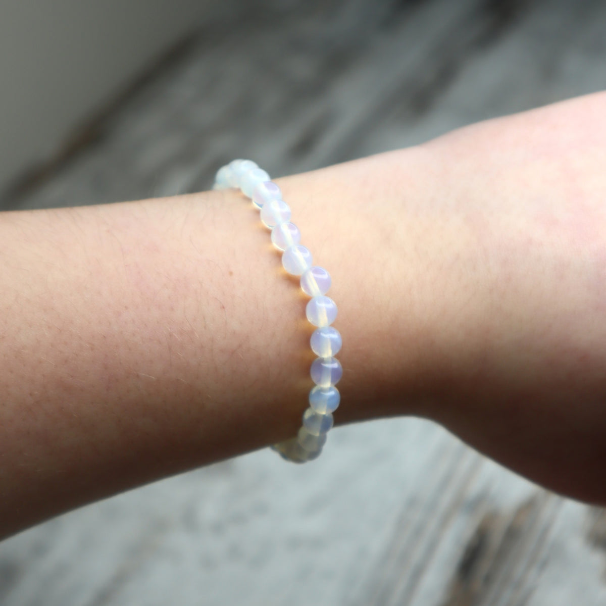 Opalite Bead Bracelet | 6mm | Calm, Clarity &amp; Gentle Transition