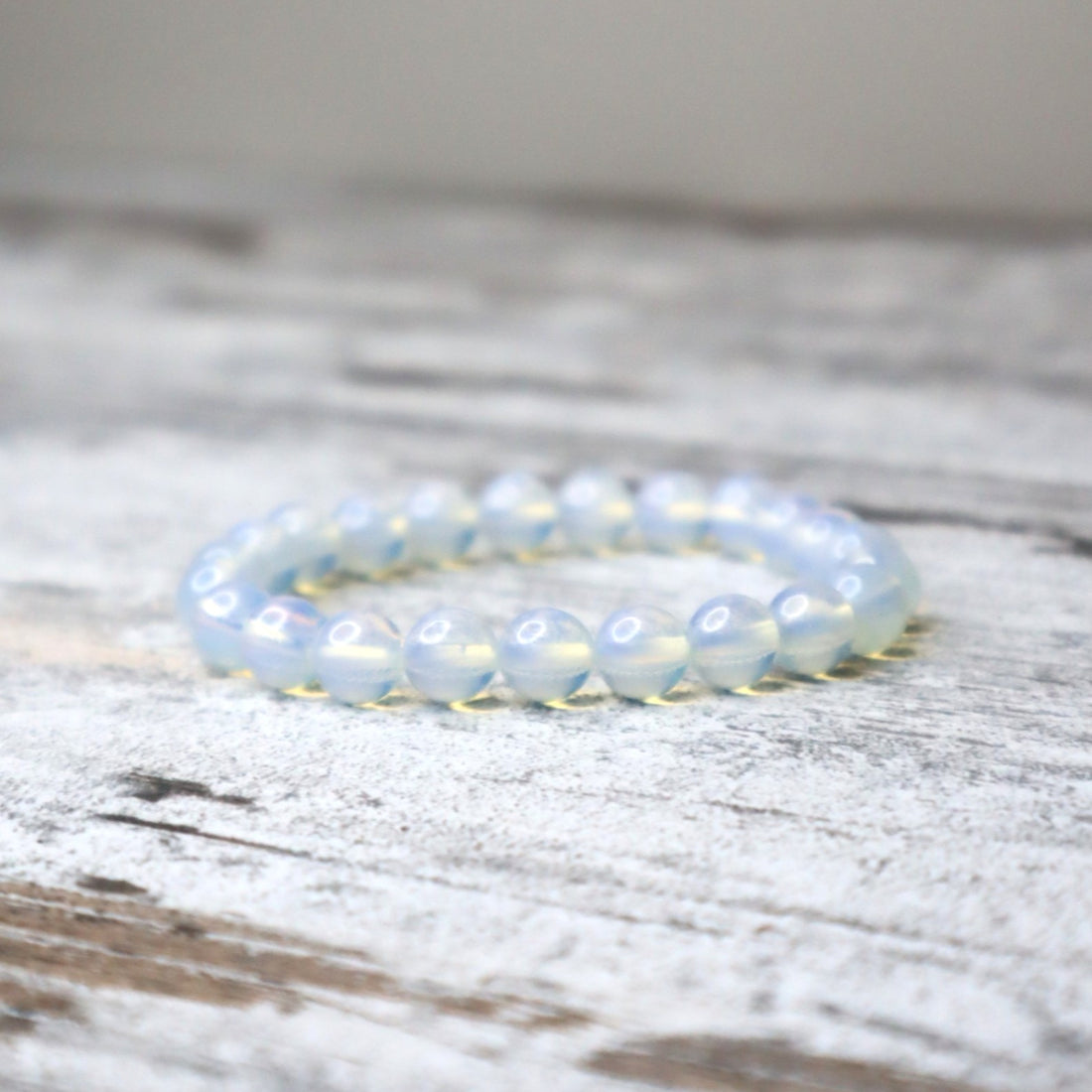Opalite Bead Bracelet | 8mm | Calm, Clarity &amp; Gentle Transition
