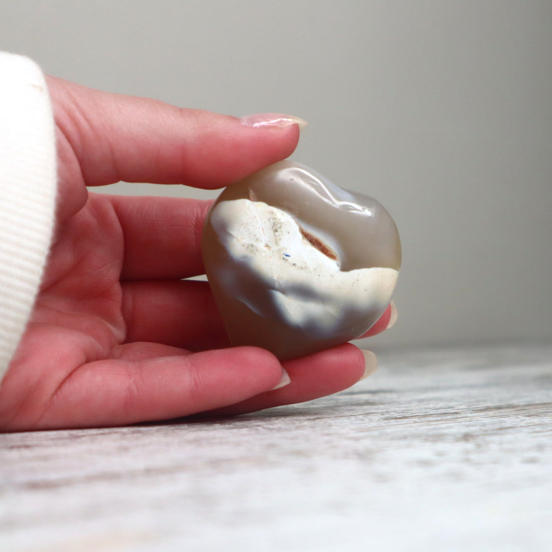 Orca Agate Heart | Calm Communication, Emotional Healing &amp; Inner Peace