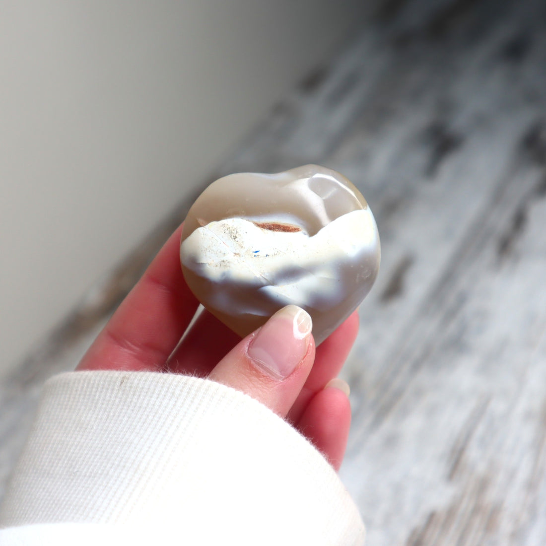 Orca Agate Heart | Calm Communication, Emotional Healing &amp; Inner Peace
