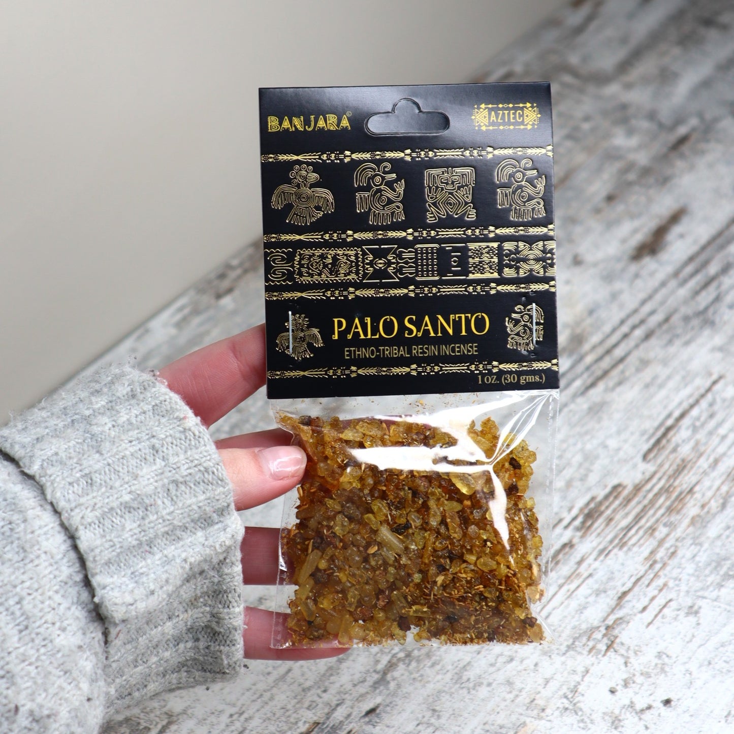 Banjara Palo Santo Resin Incense 30g | Cleansing, Grounding & Positive Energy