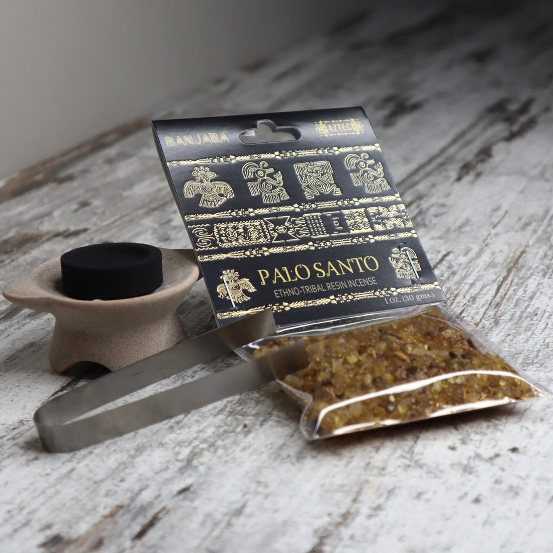 Banjara Palo Santo Resin Incense 30g | Cleansing, Grounding &amp; Positive Energy