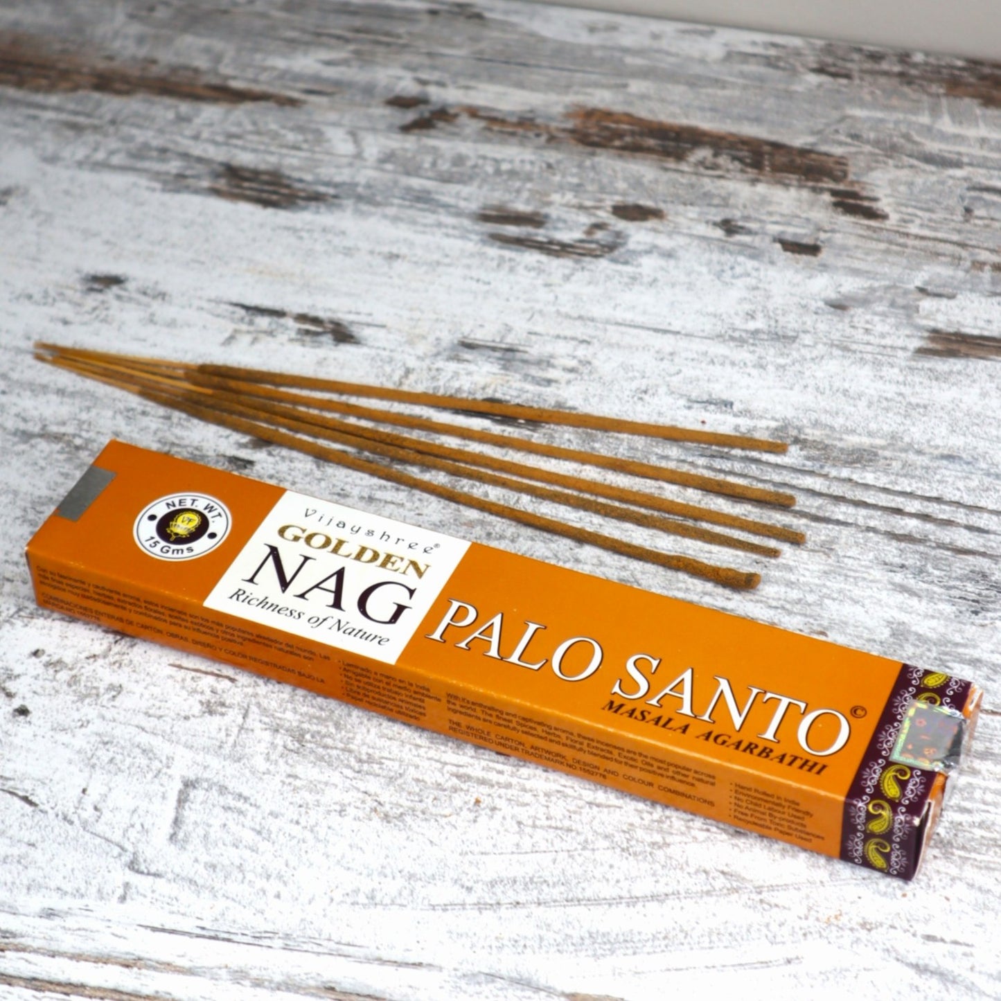 Golden Nag PALO SANTO Incense