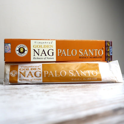 Golden Nag PALO SANTO Incense