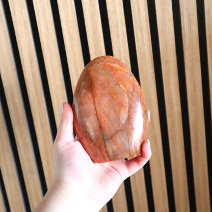 Peach Moonstone Freeform | Divine Feminine, Emotional Balance & New Beginnings
