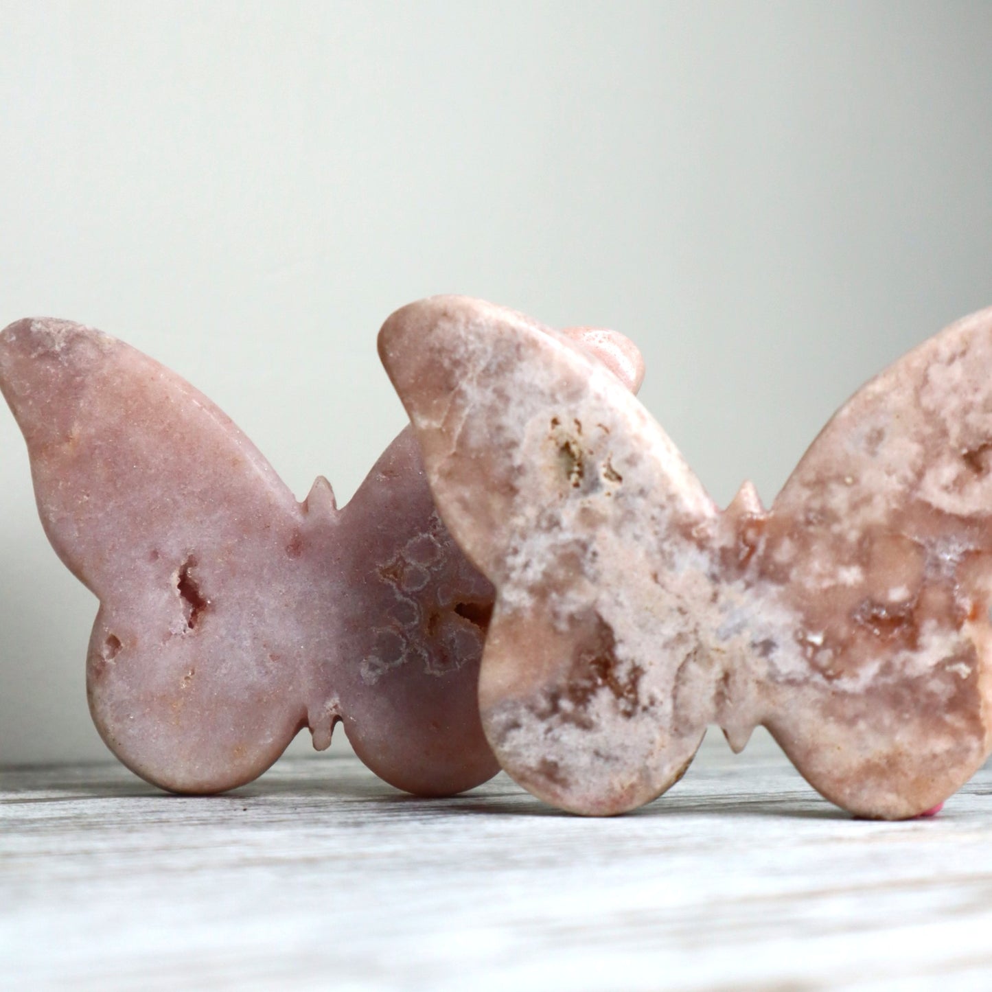 Pink Amethyst Butterfly Carving | Blush Beauty | Inner Calm + Heart Healing