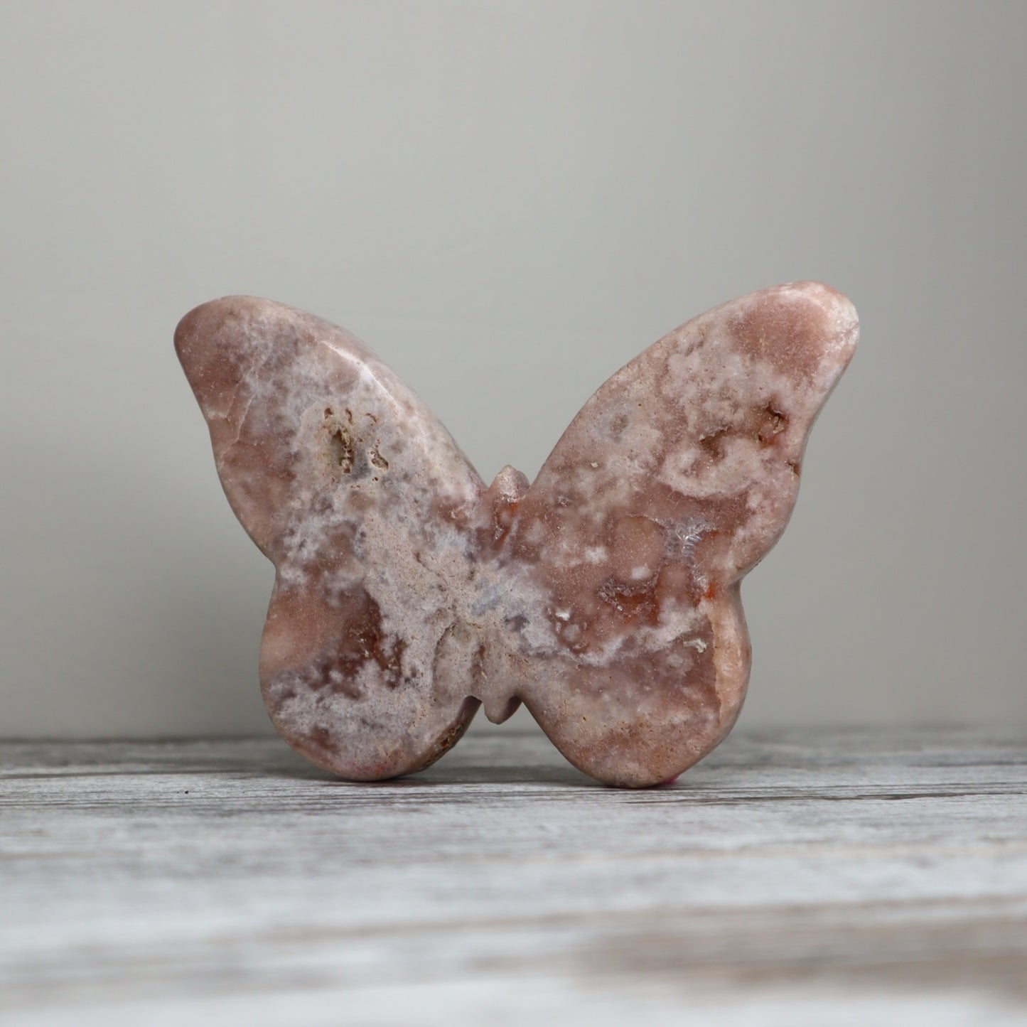 Pink Amethyst Butterfly Carving | Blush Beauty | Inner Calm + Heart Healing