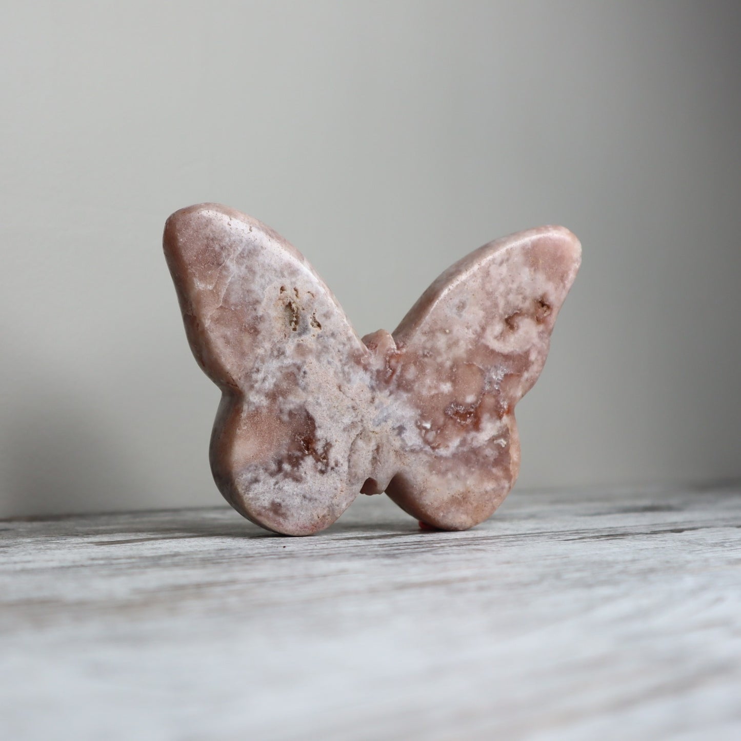 Pink Amethyst Butterfly Carving | Blush Beauty | Inner Calm + Heart Healing