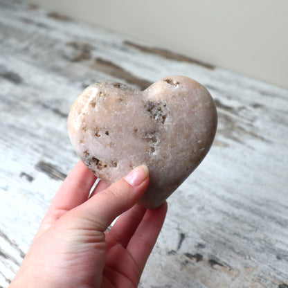 Pink Amethyst Heart | Emotional Healing, Calm & Gentle Strength
