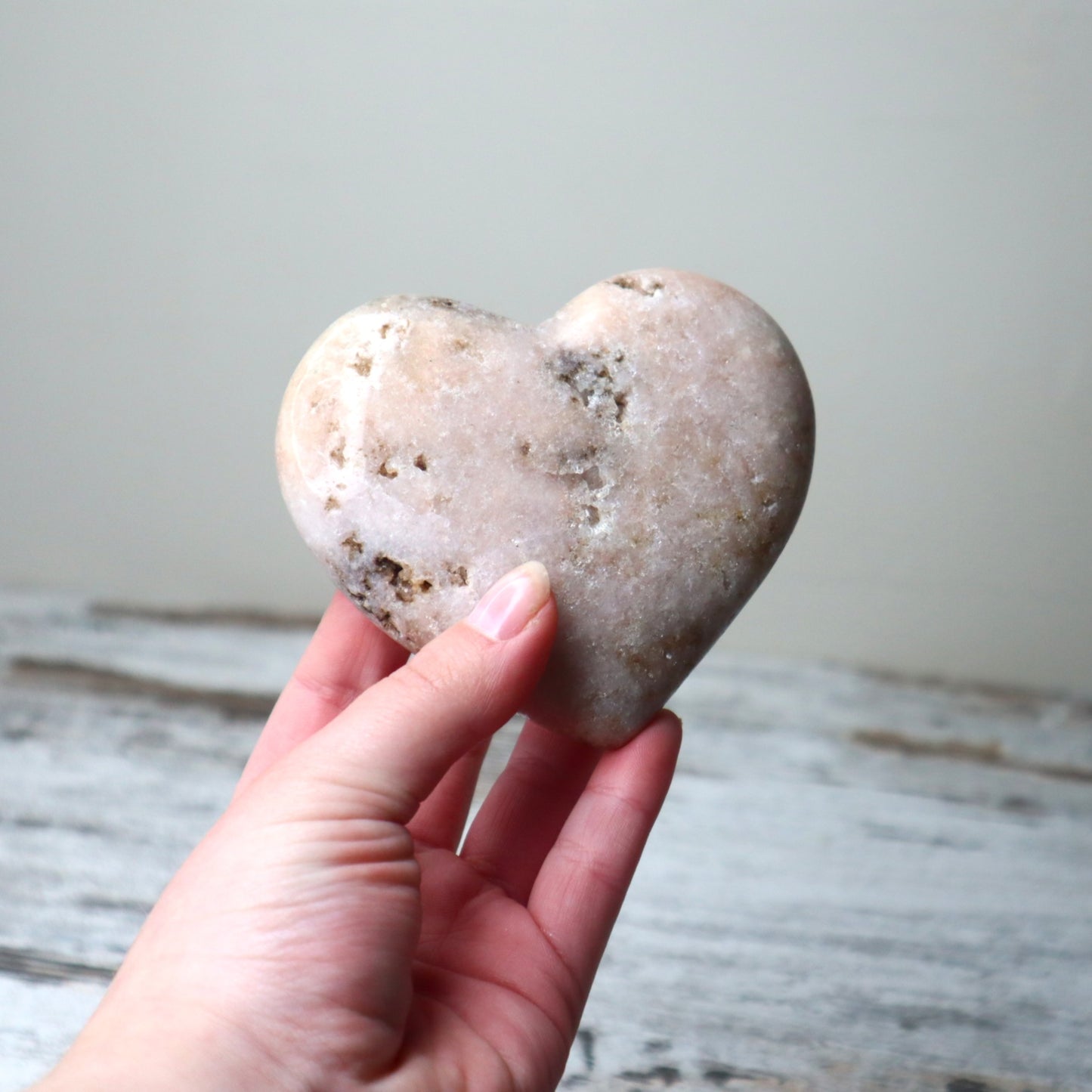 Pink Amethyst Heart | Emotional Healing, Calm & Gentle Strength