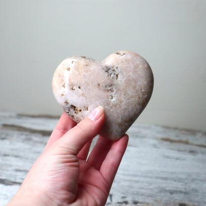 Pink Amethyst Heart | Emotional Healing, Calm & Gentle Strength
