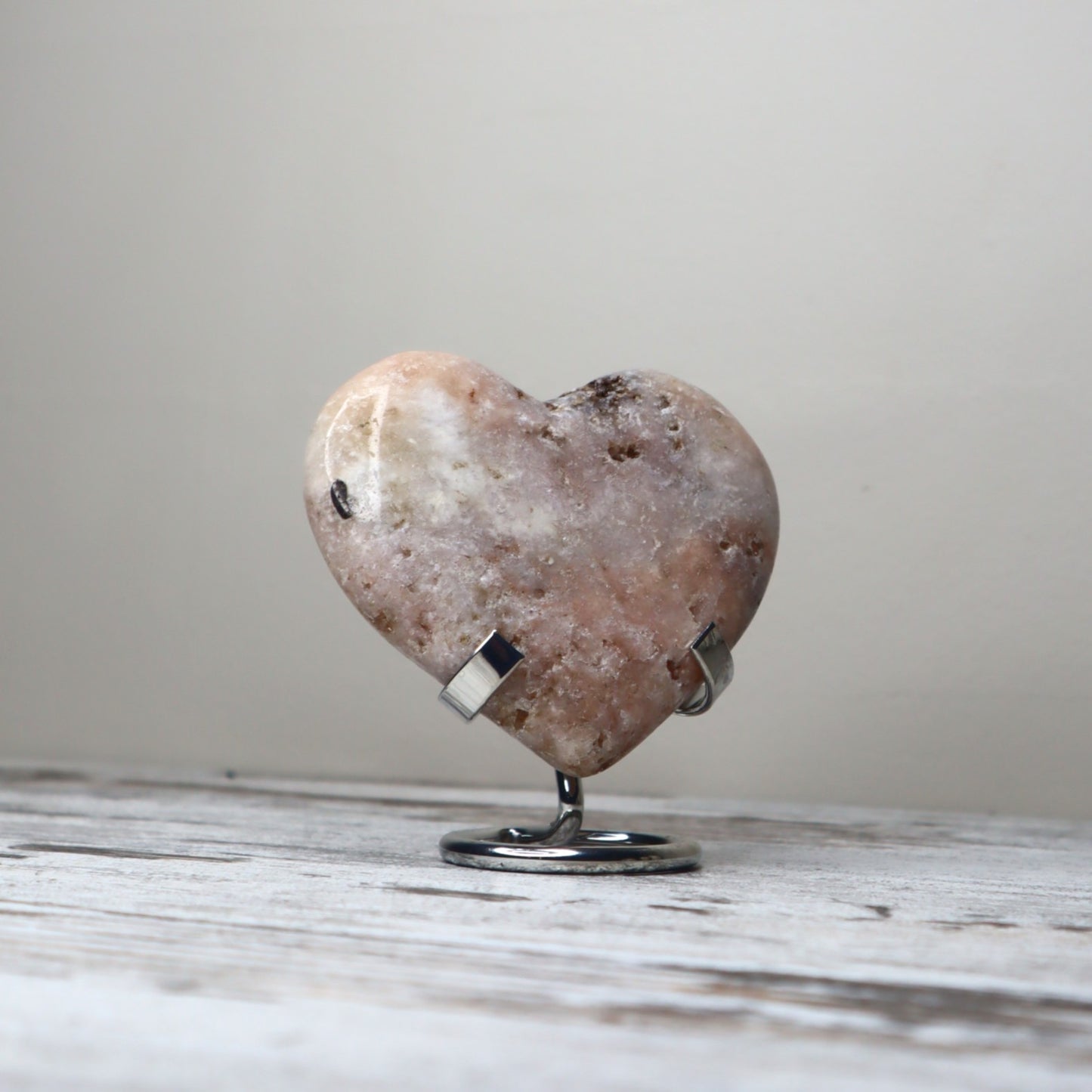 Pink Amethyst Heart | Emotional Healing, Calm & Gentle Strength